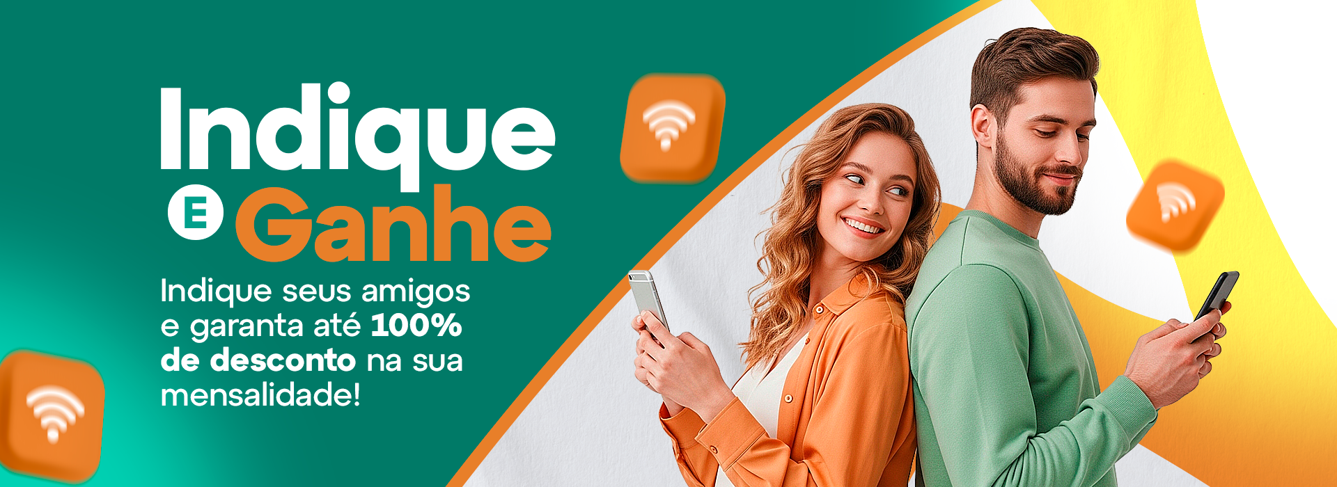 Indique e Ganhe — Indique amigos e ganhe descontos na mensalidade